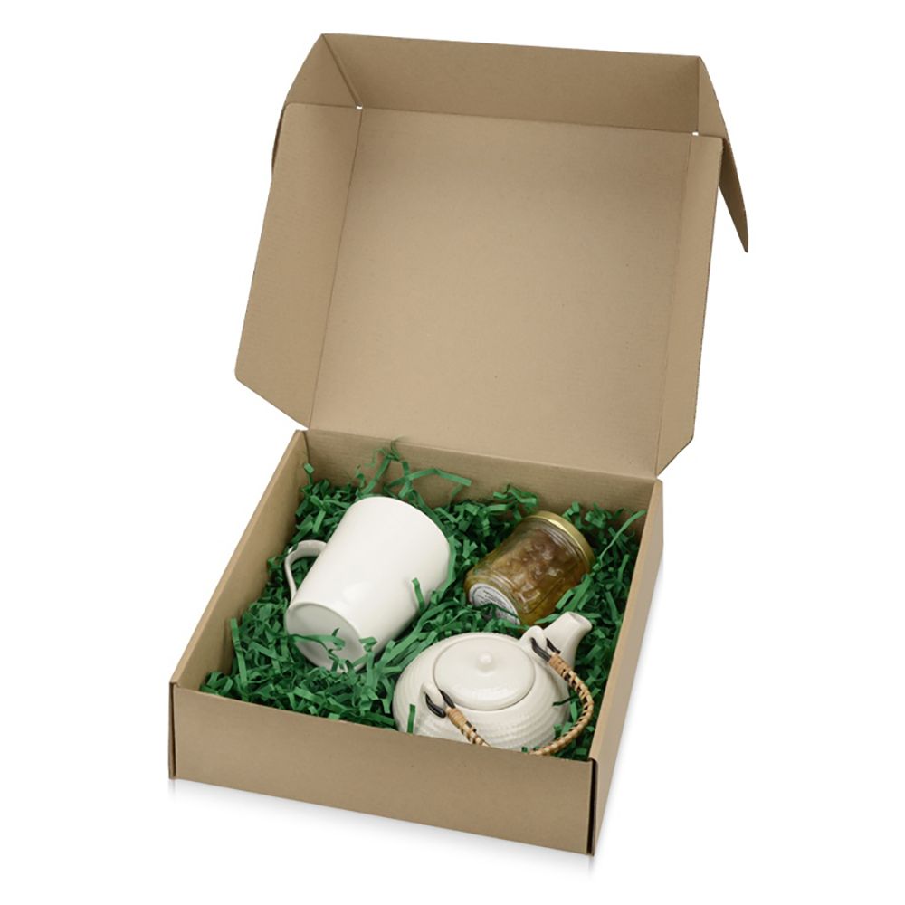 Коробка подарочная "Zand L", 26,4x25,7x10 см, коричневый - 3