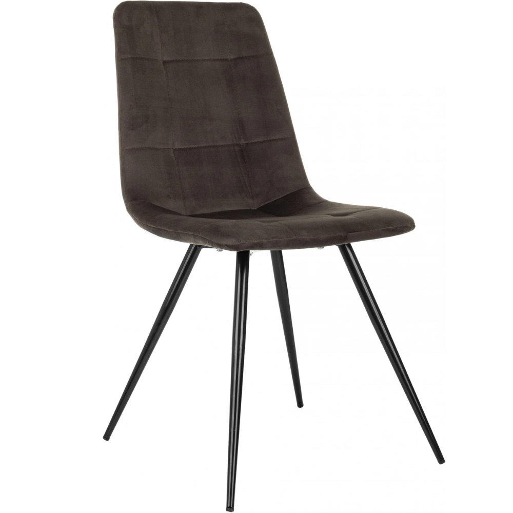 Стул Бюрократ "CH-K1_4", ткань, коричневый, металл, комплект 4 штуки