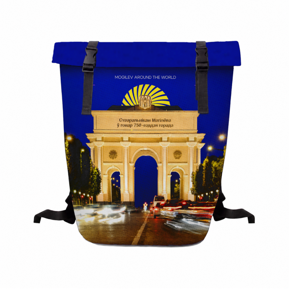 Рюкзак "L'arc de Mogilev", ролл-мини, текстиль, разноцветный