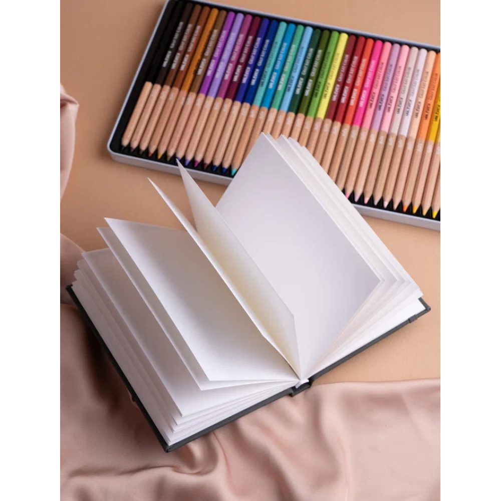 Скетчбук для графики "GrafArt white", 40 листов, А6, 160 г/м2, серый - 3