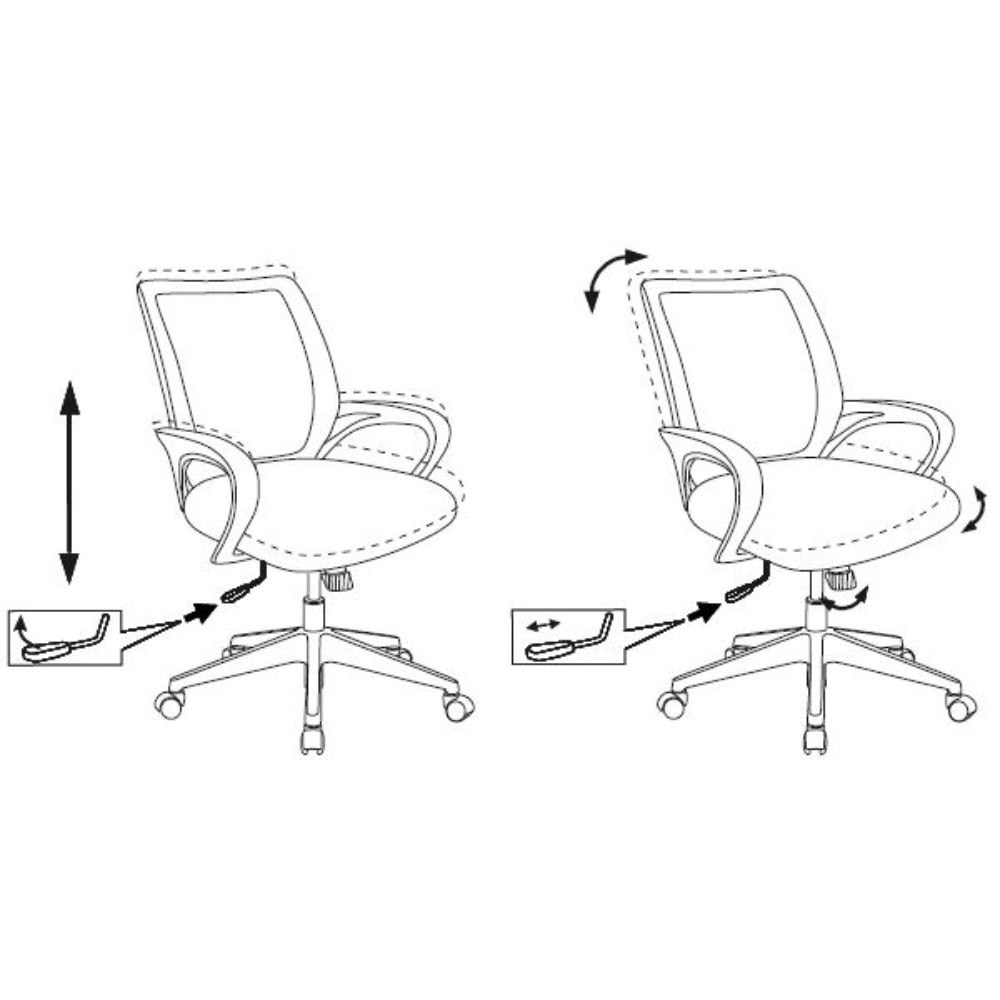 Компьютерное кресло Бюрократ CH-695N, экокожа, пластик, черный - 10
