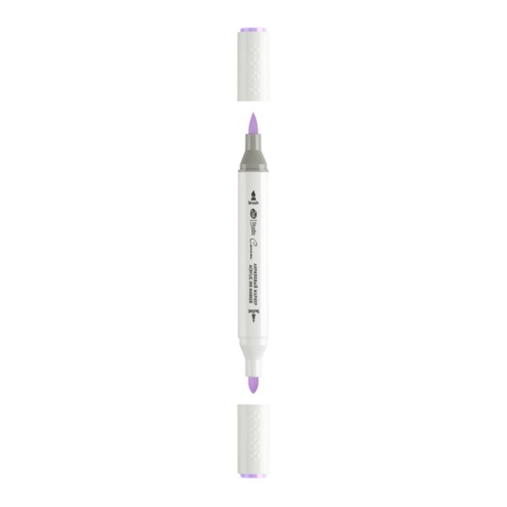 Маркер акриловый "Сонет", двусторонний, лиловый