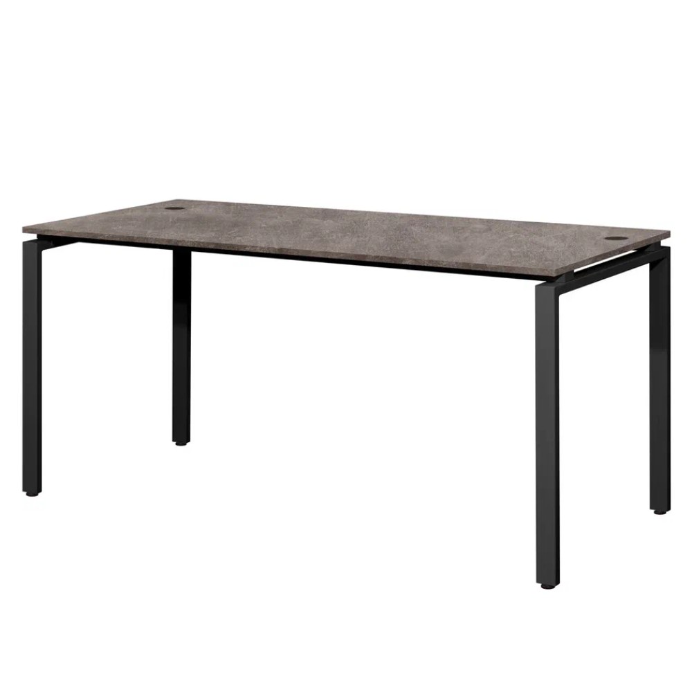 Стол письменный Millwood Лофт Сиэтл (ДТ-5), 1600х700 мм, бетон, черный