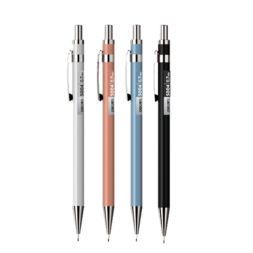 Карандаш автоматический "Deli S003", 0.5 мм, с ластиком, ассорти