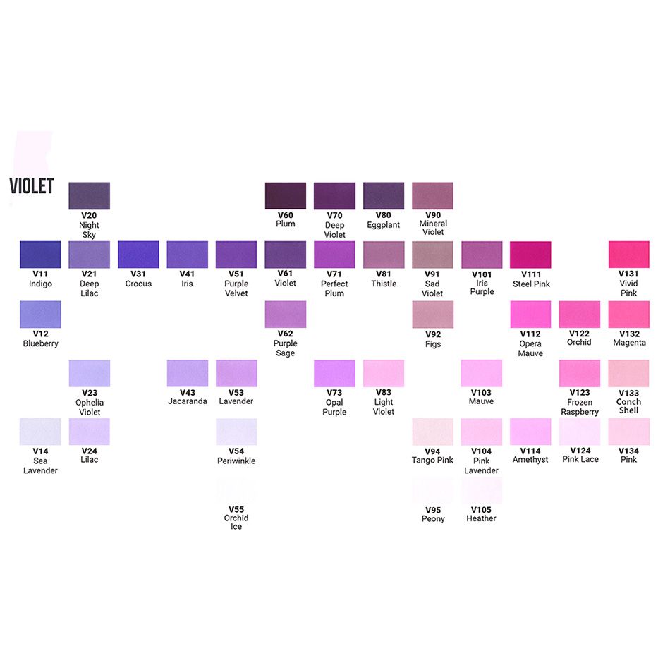 Маркер перманентный двусторонний "Sketchmarker", V90 фиолетовый минерал