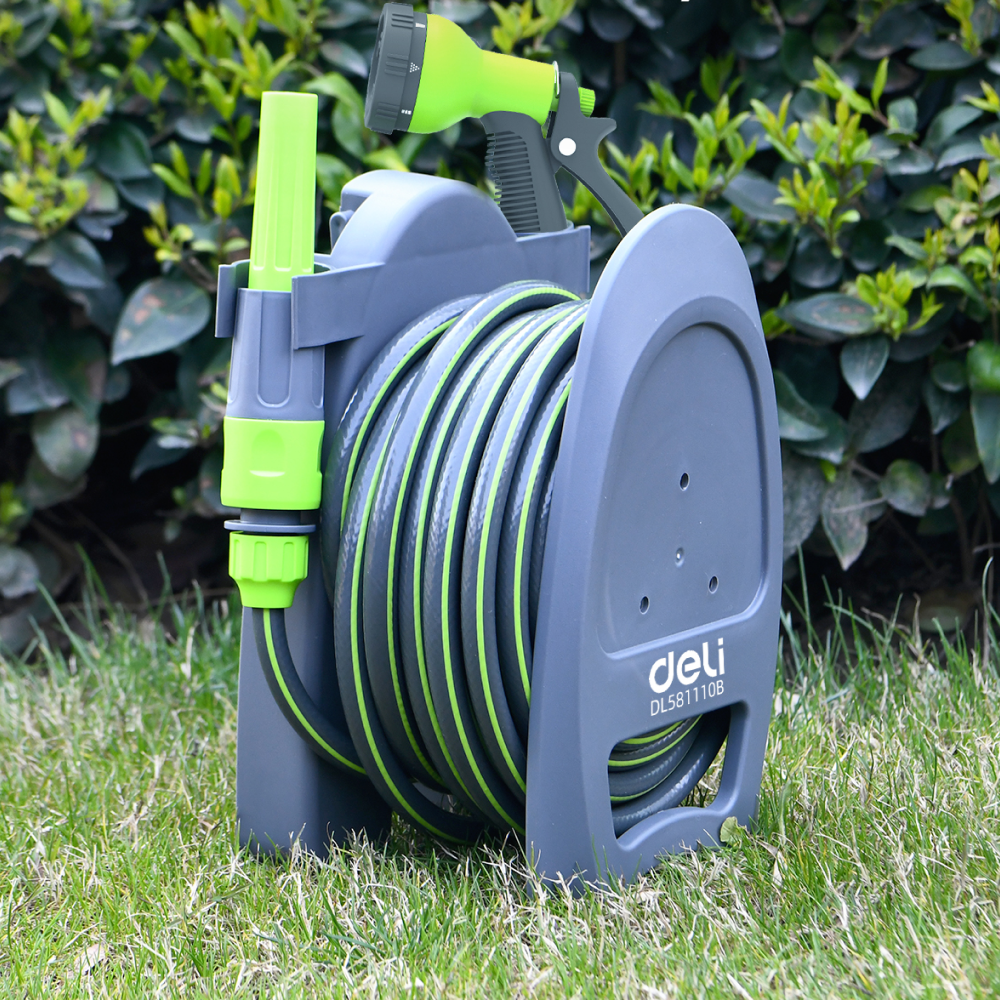 Шланг для полива Deli GS EDL581110B, с катушкой - 3