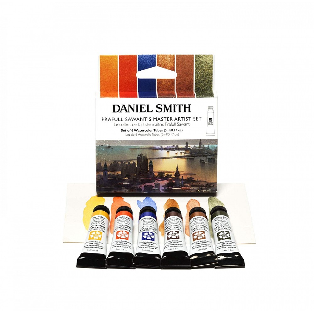 Краски акварельные Daniel Smith "Prafull Sawant Master Artist Set", 6 цветов, тубы - 2