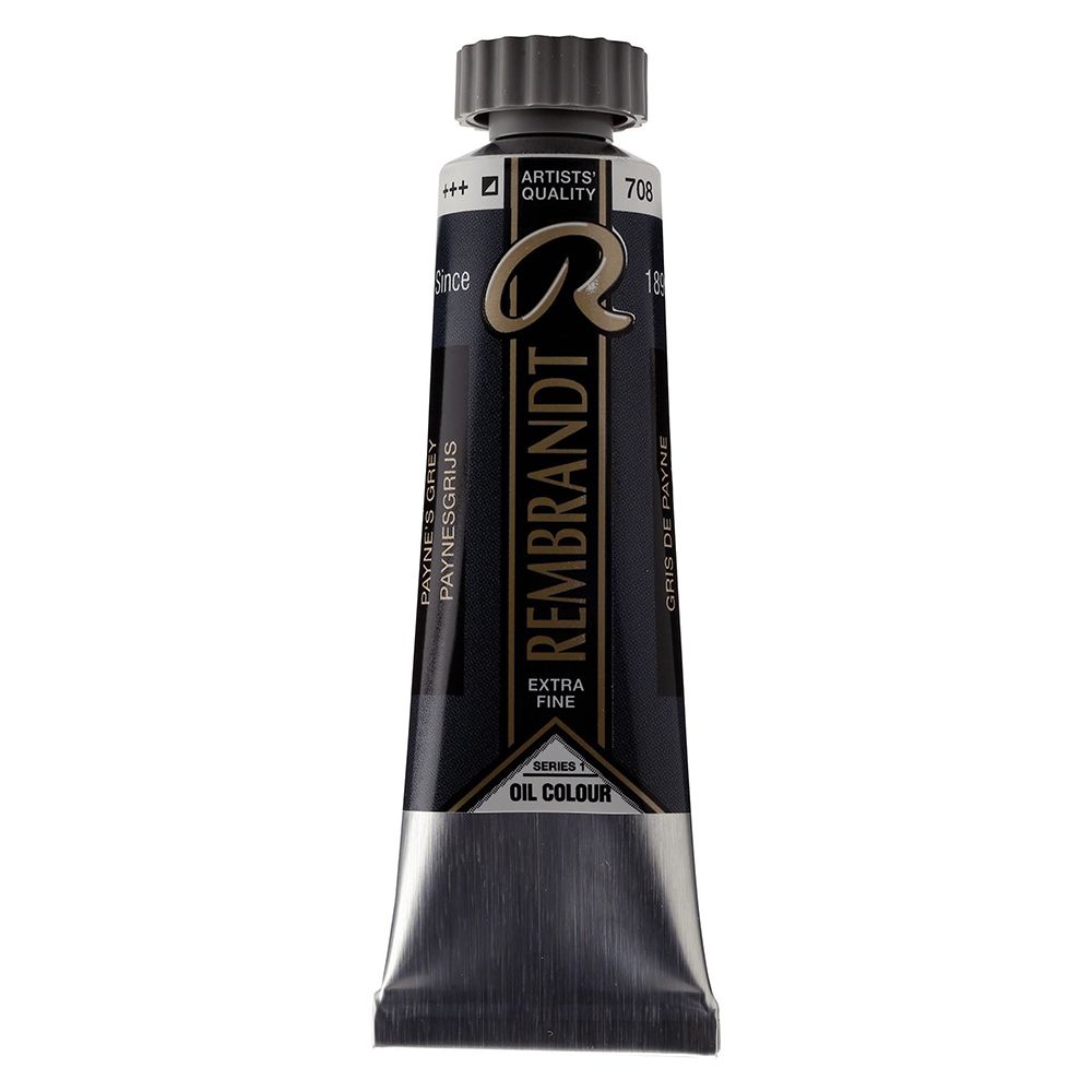 Краски масляные "Rembrandt", 708 серый пейна, 15 мл, туба