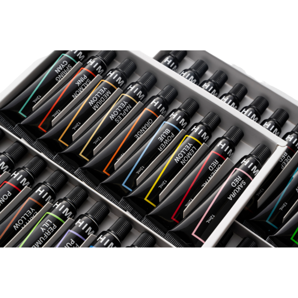 Краски акриловые "Himi.New vision", 24 цвета, тубы