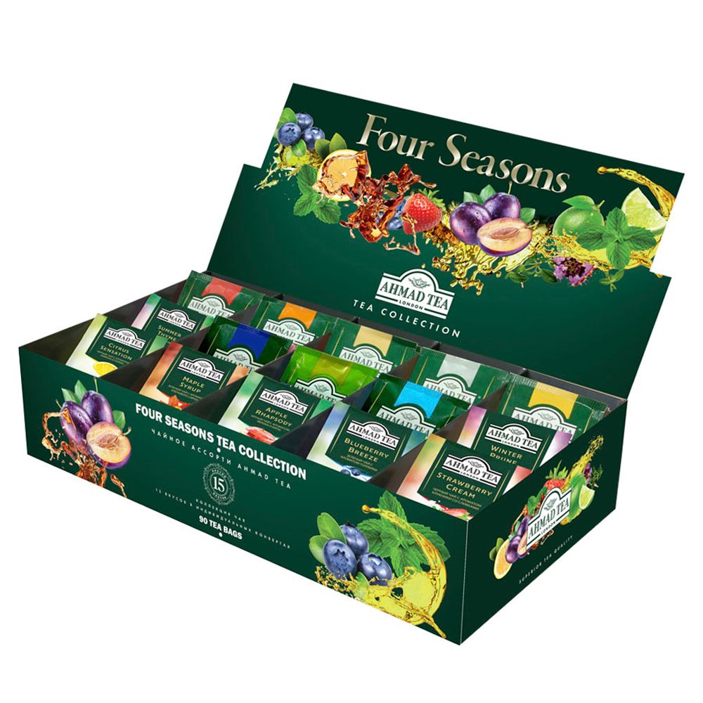 Чай "Ahmad Tea" Four Seasons Tea Collection, 90 пакетиковx1.8 г, ассорти