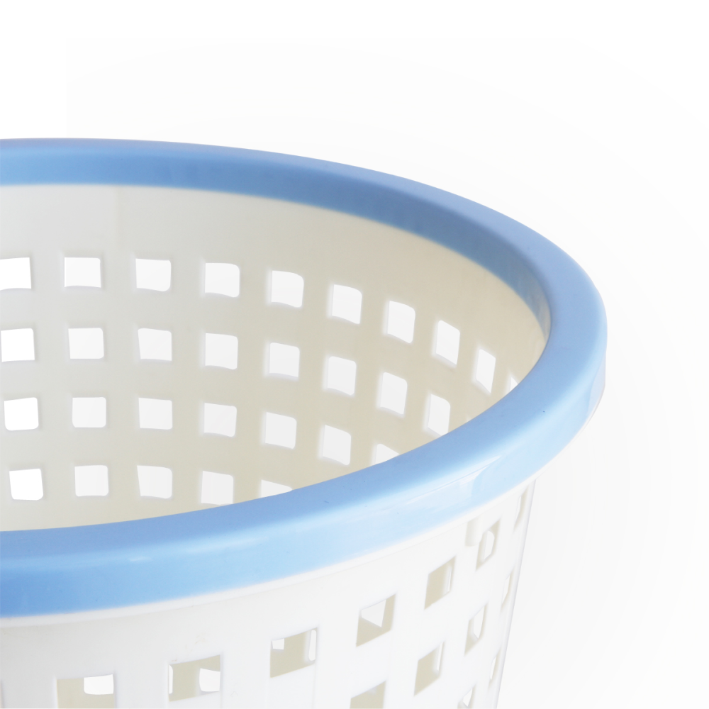 Урна для мусора "Deli", 11.5 л, пластик, белый, голубой - 5