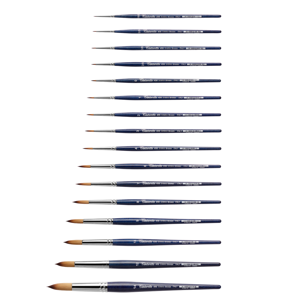 Кисть для рисования "Tintoretto Bronze", синтетика, круглая, №10 - 2