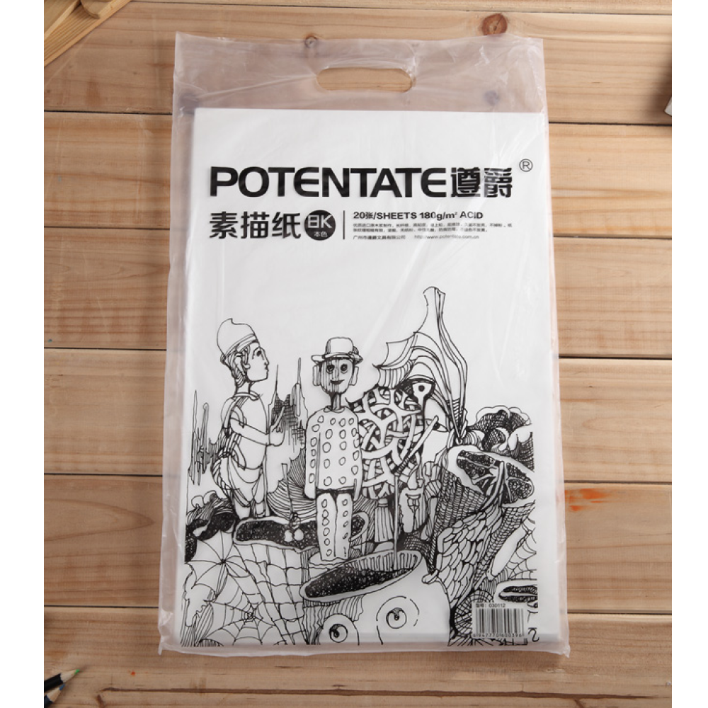 Бумага для рисования "Potentate", 160 г/м2, 27х39 см, натуральный белый