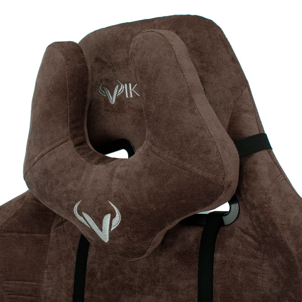 Кресло игровое Бюрократ VIKING KNIGHT Light-10, ткань, металл, темно-коричневый  - 11