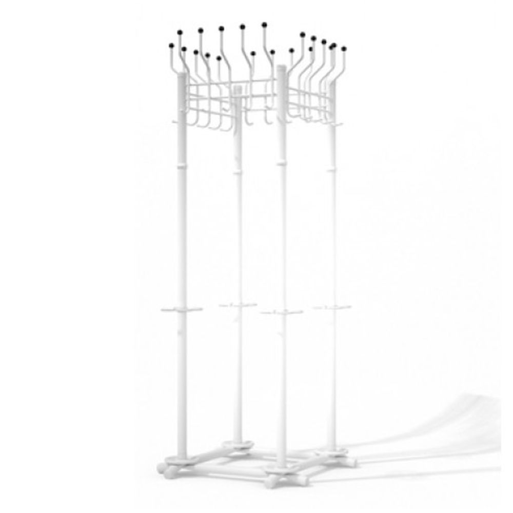 Вешалка гардеробная Гардикс 4, белый 