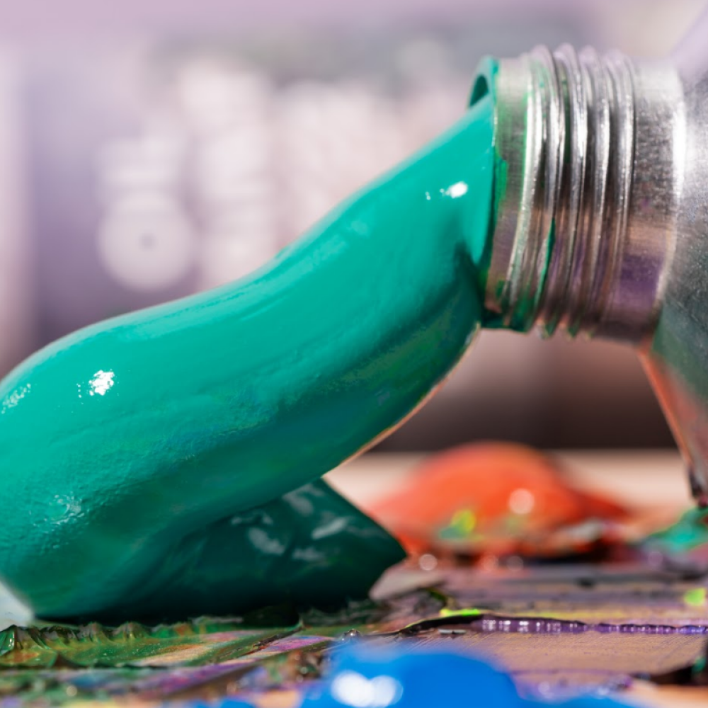 Краски масляные "HIMI.MIYA", жёлтый бледный, 170 мл., туба - 5