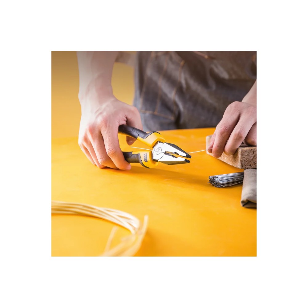 Плоскогубцы Deli YS EDL2008Z, 200 мм., желтый, черный - 4