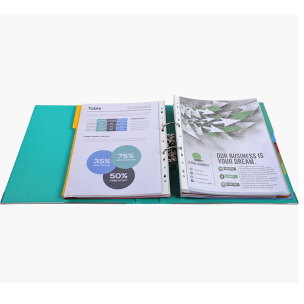 Папка-регистратор "Exacompta", A4+, 50 мм, ПВХ, светло-зеленый