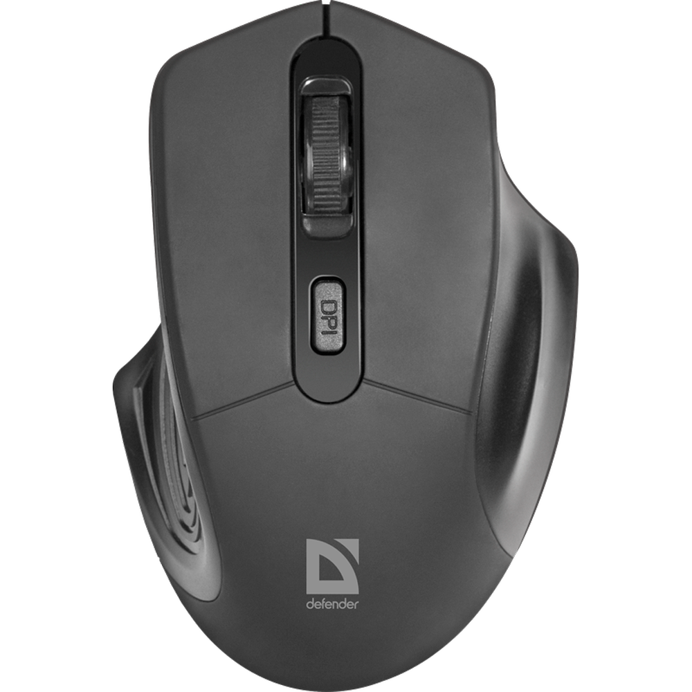 Мышь Defender "MB-345", беспроводная, 800-1600 dpi, черный