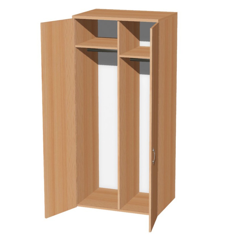 Коллекция Макси шкаф М07 с перегородкой, 800x580x1780 мм, бук