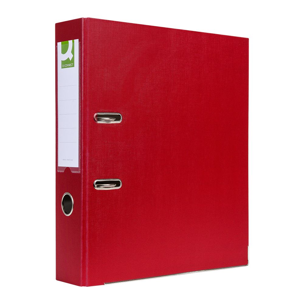 Папка-регистратор "Q-Connect ПВХ Эко", A4, 75 мм, бургунд