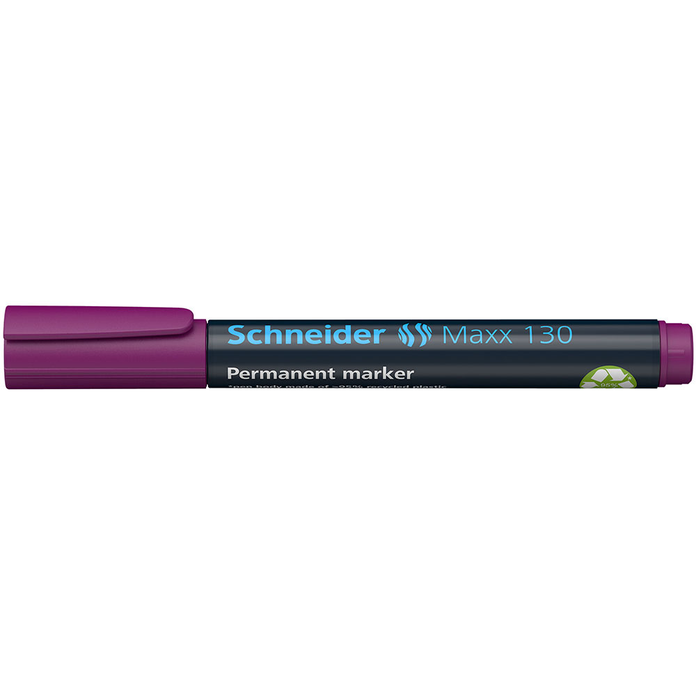 Маркер перманентный "Schneider Maxx 130", фиолетовый - 3
