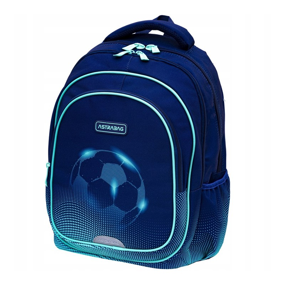 Рюкзак детский "Football Light", черный, зеленый