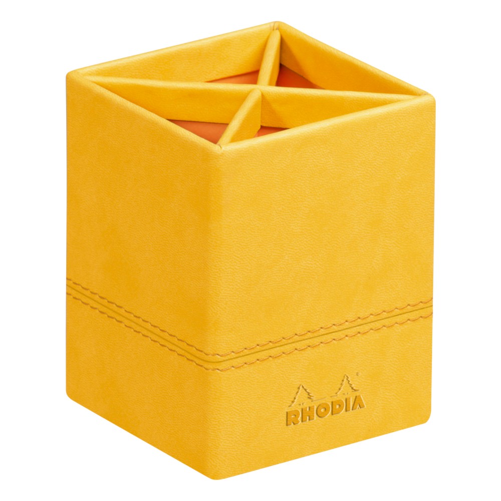 Карандашница "Rhodiarama", 80x80x110 мм, бледно-желтый