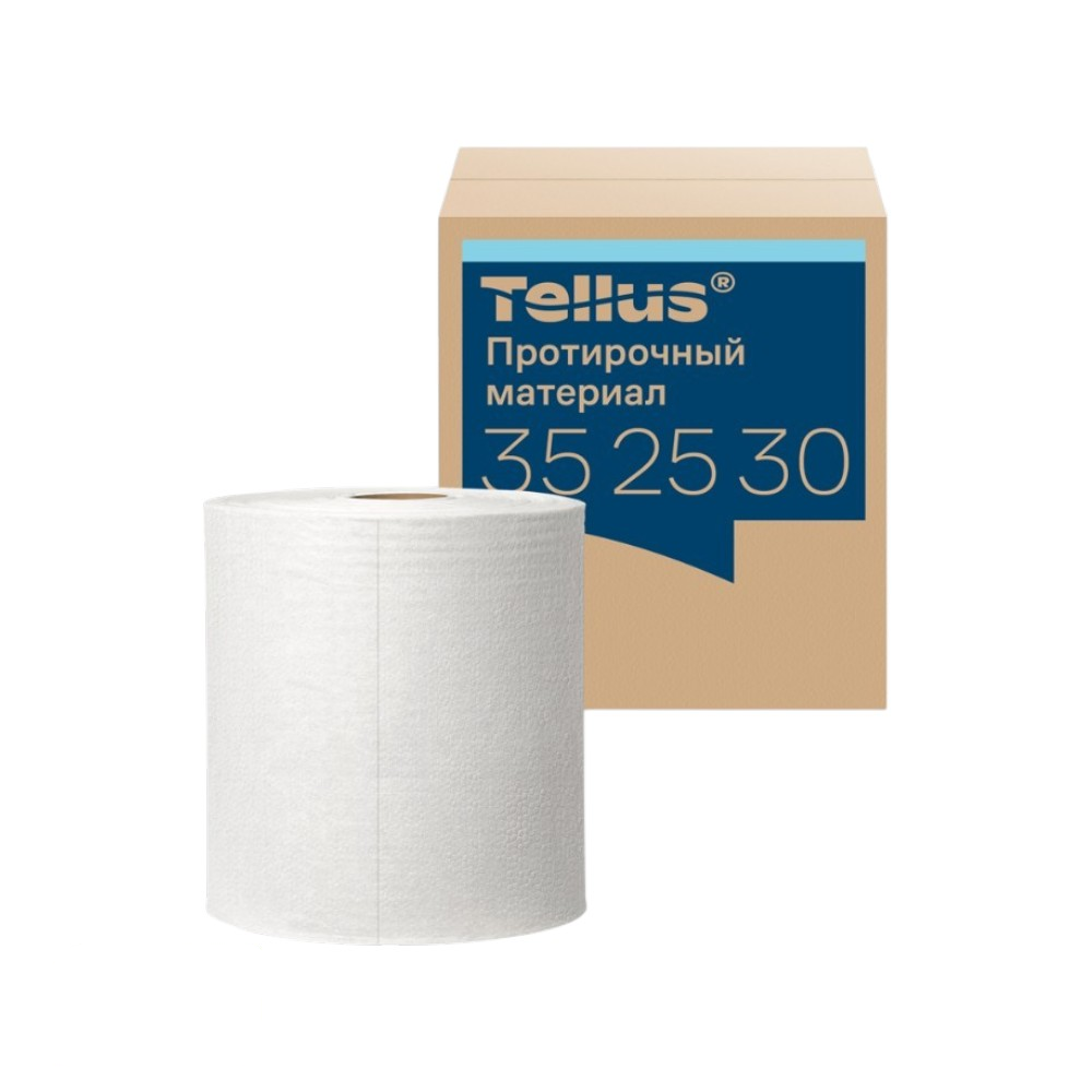 Протирочный материал нетканый Tellus c центральной вытяжкой повышенной прочности
