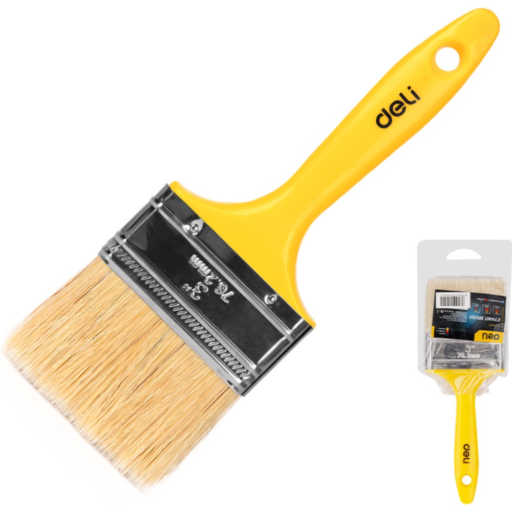 Кисть малярная Deli "EDL509113", плоская, 3"