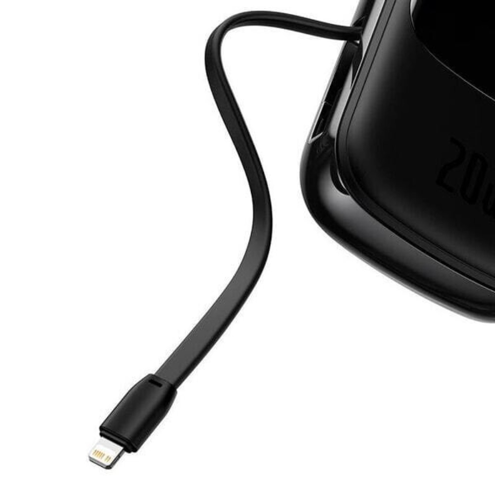 Внешний аккумулятор Baseus "Qpow Pro Digital Display Fast Charge Power Bank", 10000 mAh, черный