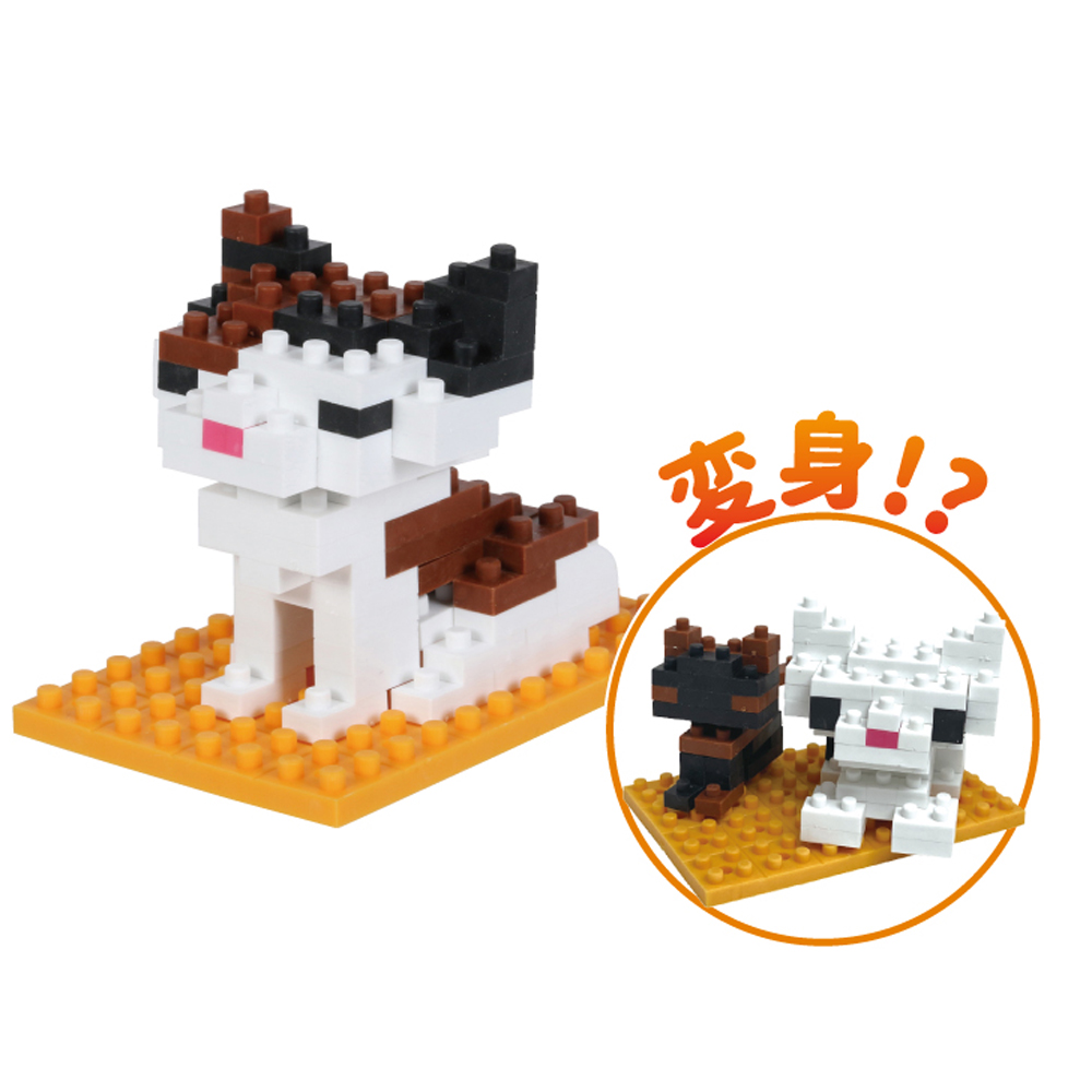 Ластик Iwako Blocks "Calico Cat Kit", 1 шт, ассорти, блистер - 5