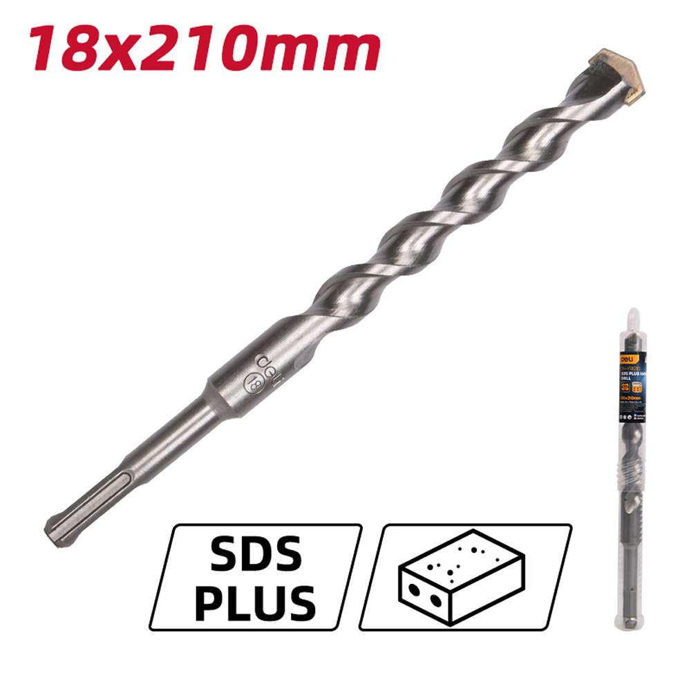 Бур по бетону Deli YS EDH-Y18210,18 x 210 мм, SDS-PLUS