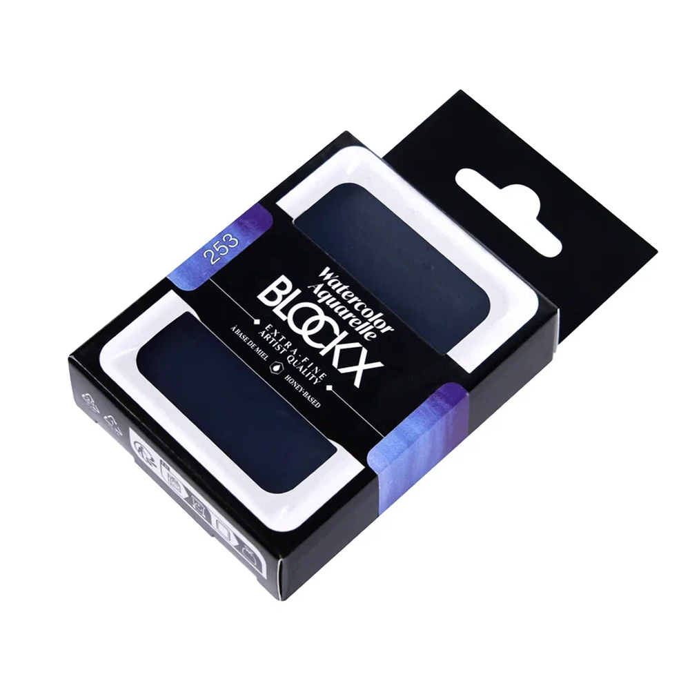 Краски акварельные "Blockx. Giant pan", 253 французский ультрамарин темный, 18 мл., кювета