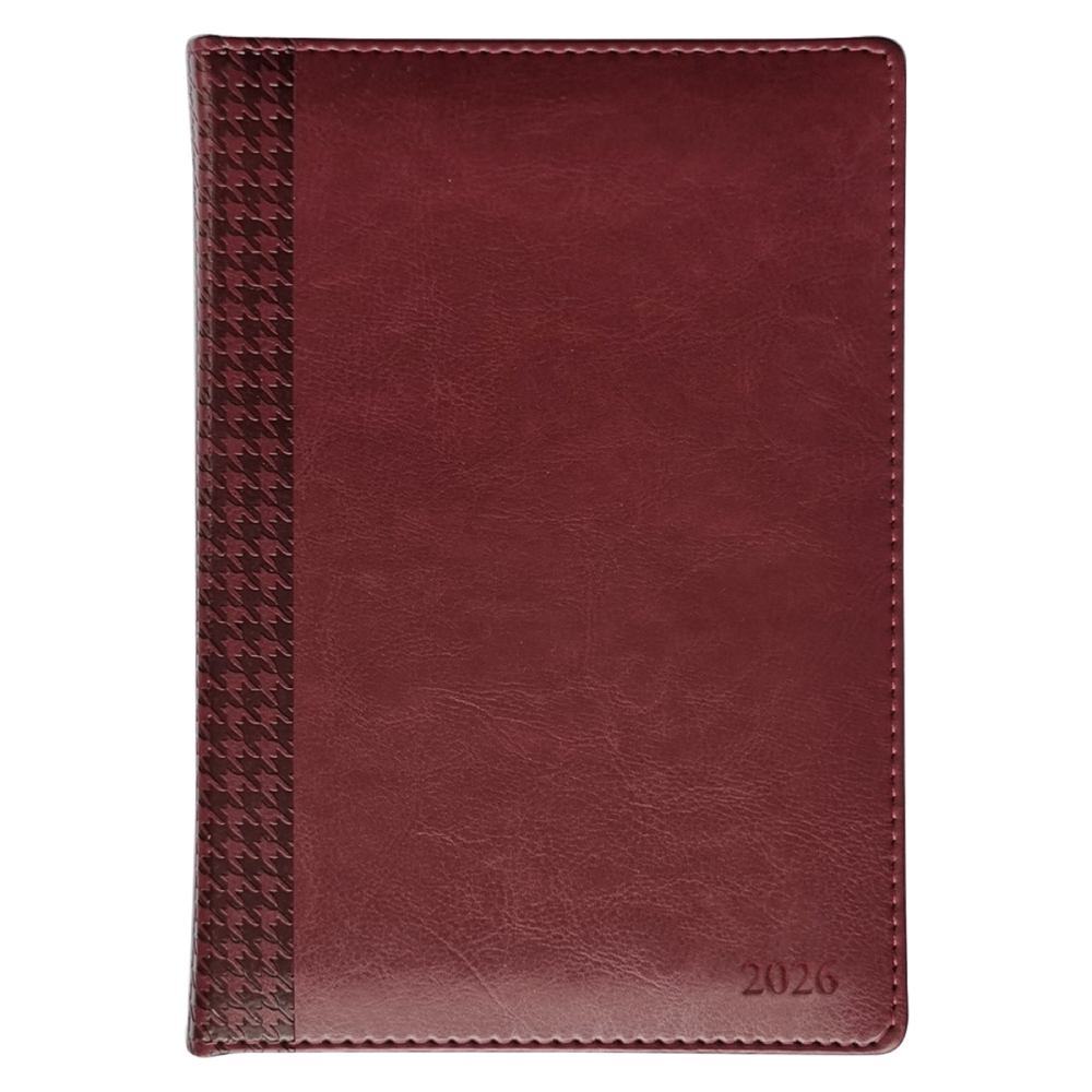 Ежедневник датированный "Lozanna", А5, 352 страницы, бордовый, 2026