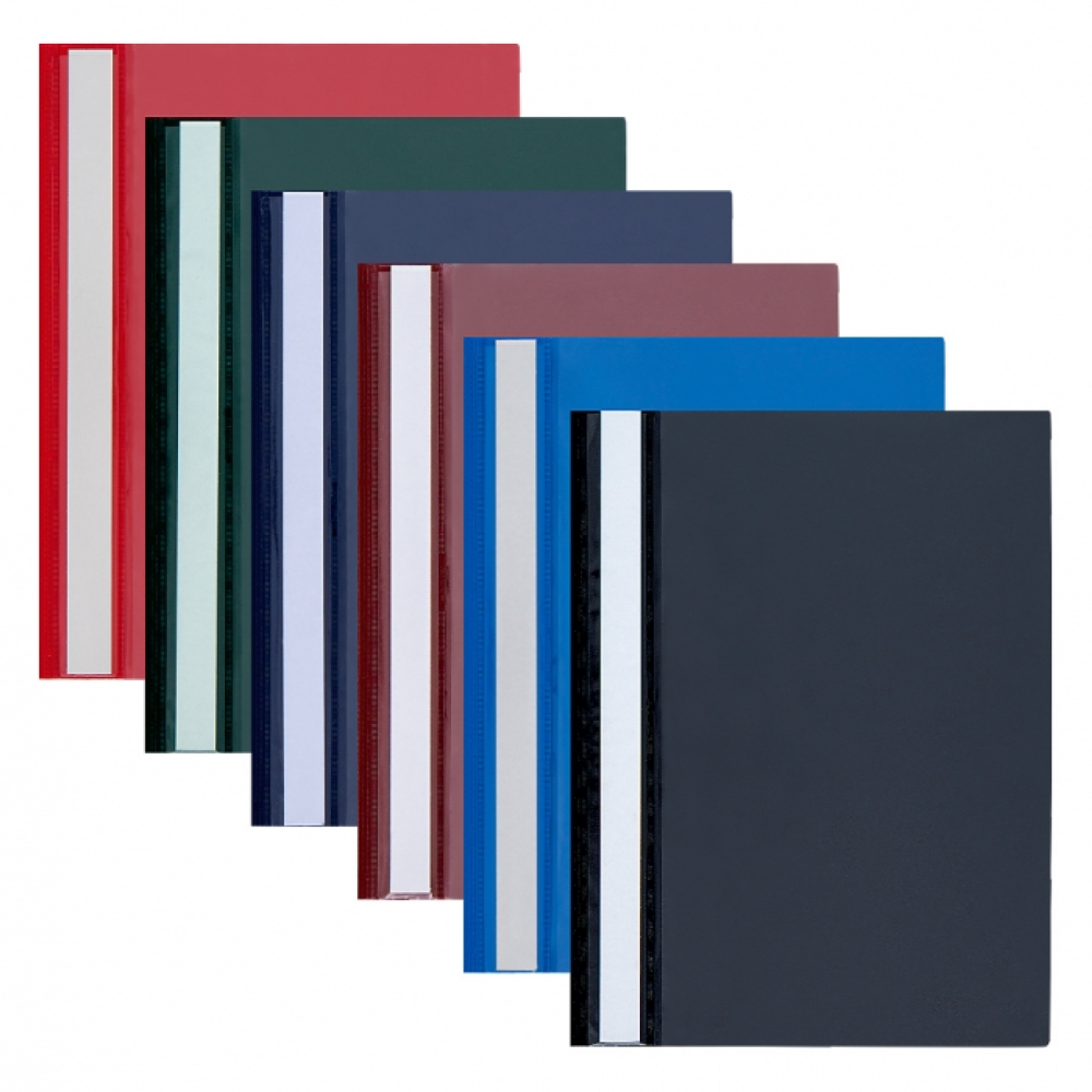 Папка-скоросшиватель "Panta Plast", А4, панорама, зеленый