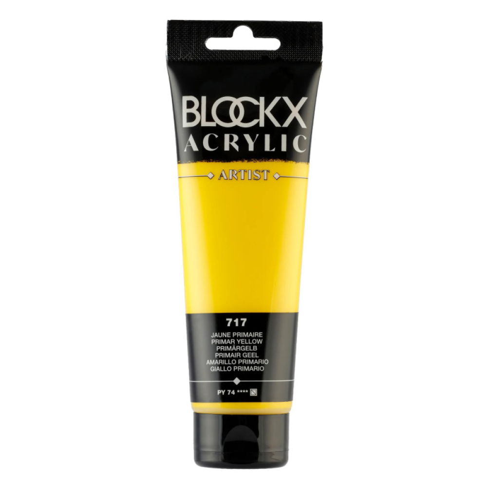 Краски акриловые "Blockx", 717 основной желтый, 120 мл