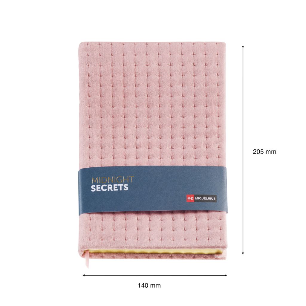 Блокнот Miquelrius "Midnight Glitter", А5, 80 листов, розовый - 3