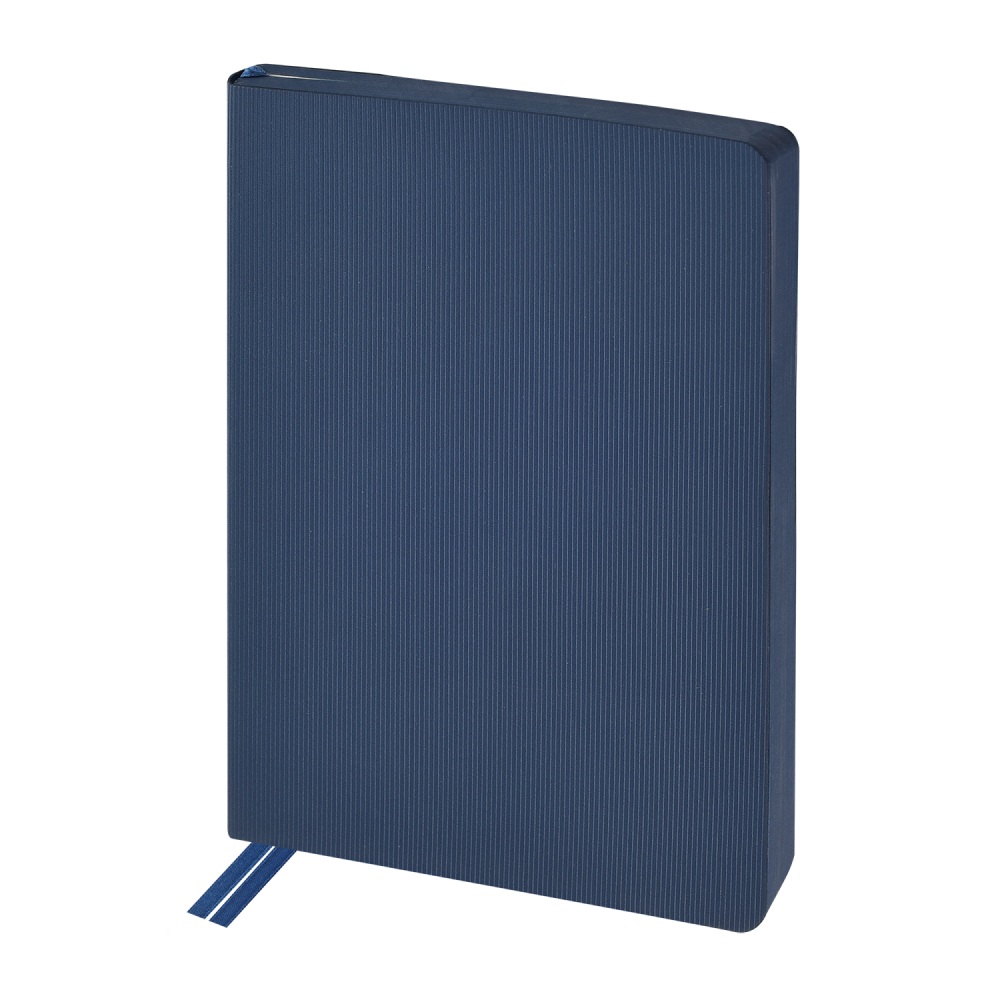 Ежедневник недатированный «Megapolis Slim flex», А5, 256 страниц, темно-синий, срез темно-синий