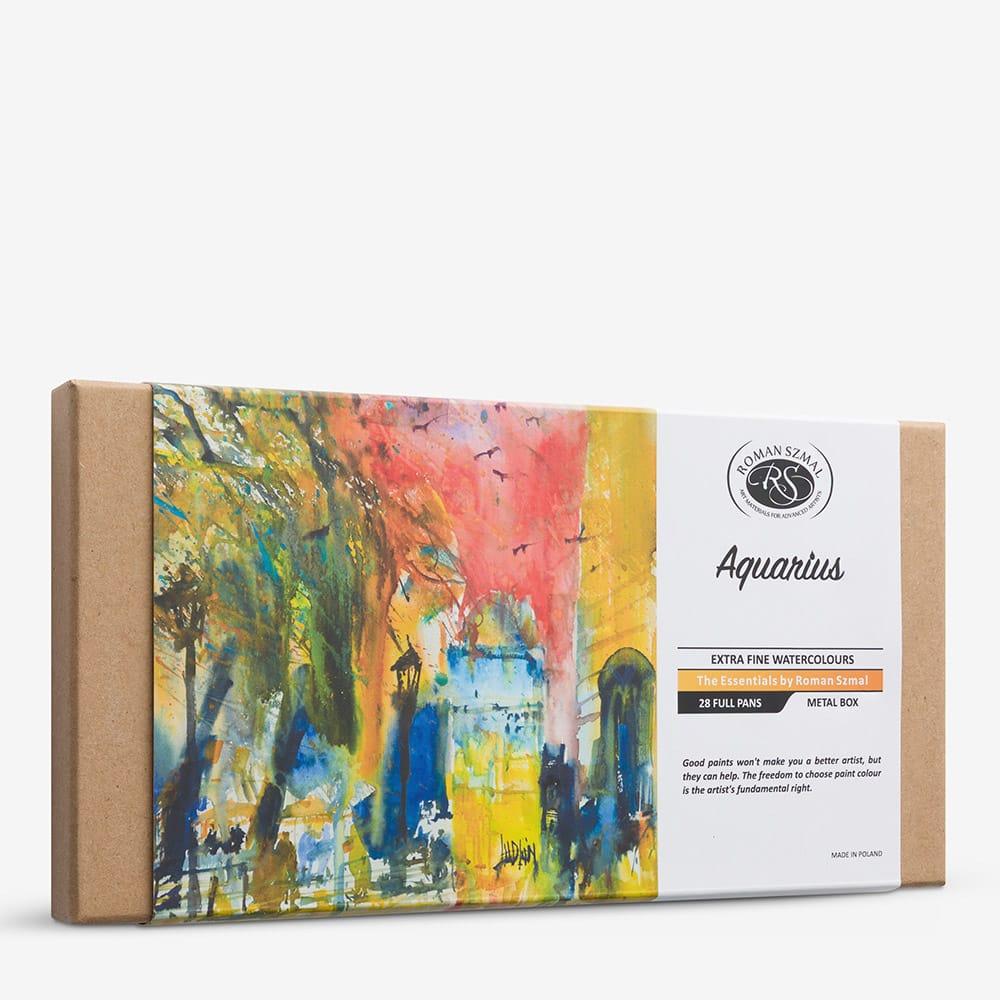 Набор акварельных красок "Aquarius. The Essentials", 28 цветов, кюветы