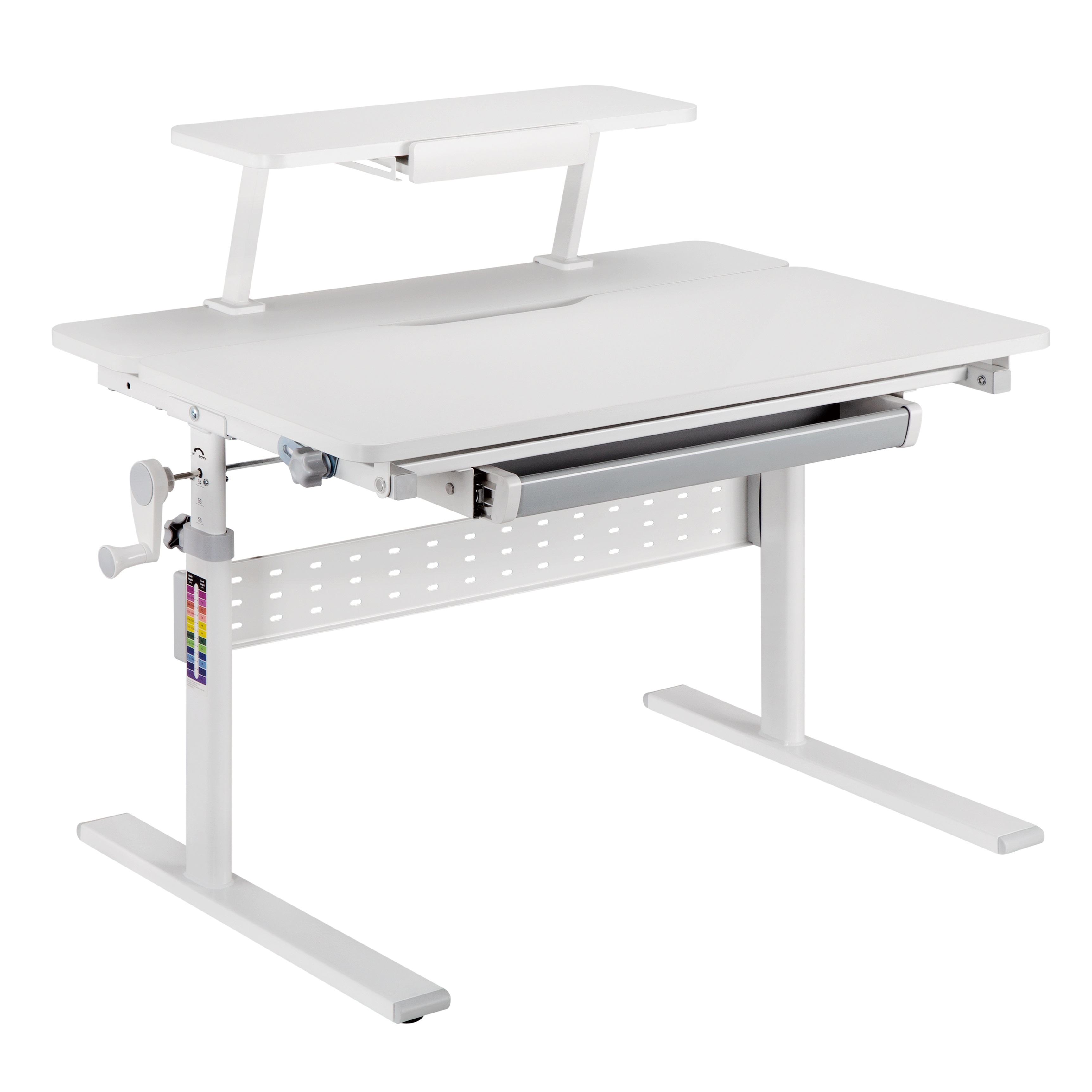 Стол Ergosmart E601S GREY, 900х600х(540-760) мм