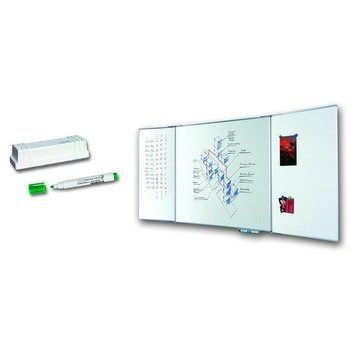 Магнитная доска трехэлементная белая