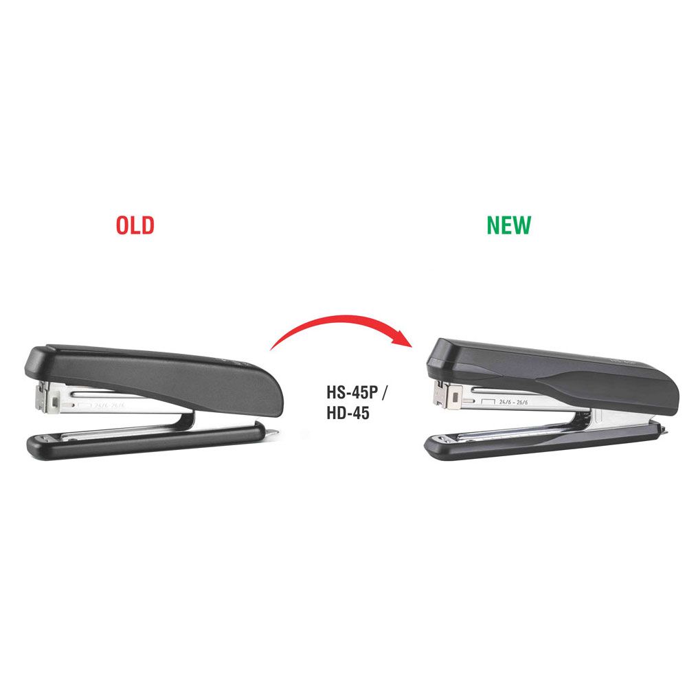 Скобосшиватель "HS-45P", № 24/6, 26/6, 30 листов, серый