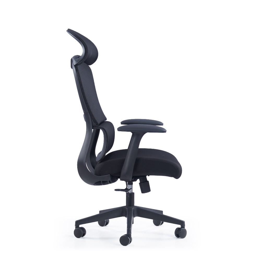 Кресло компьютерное SitZone CH-555A, сетка, ткань, пластик, черный