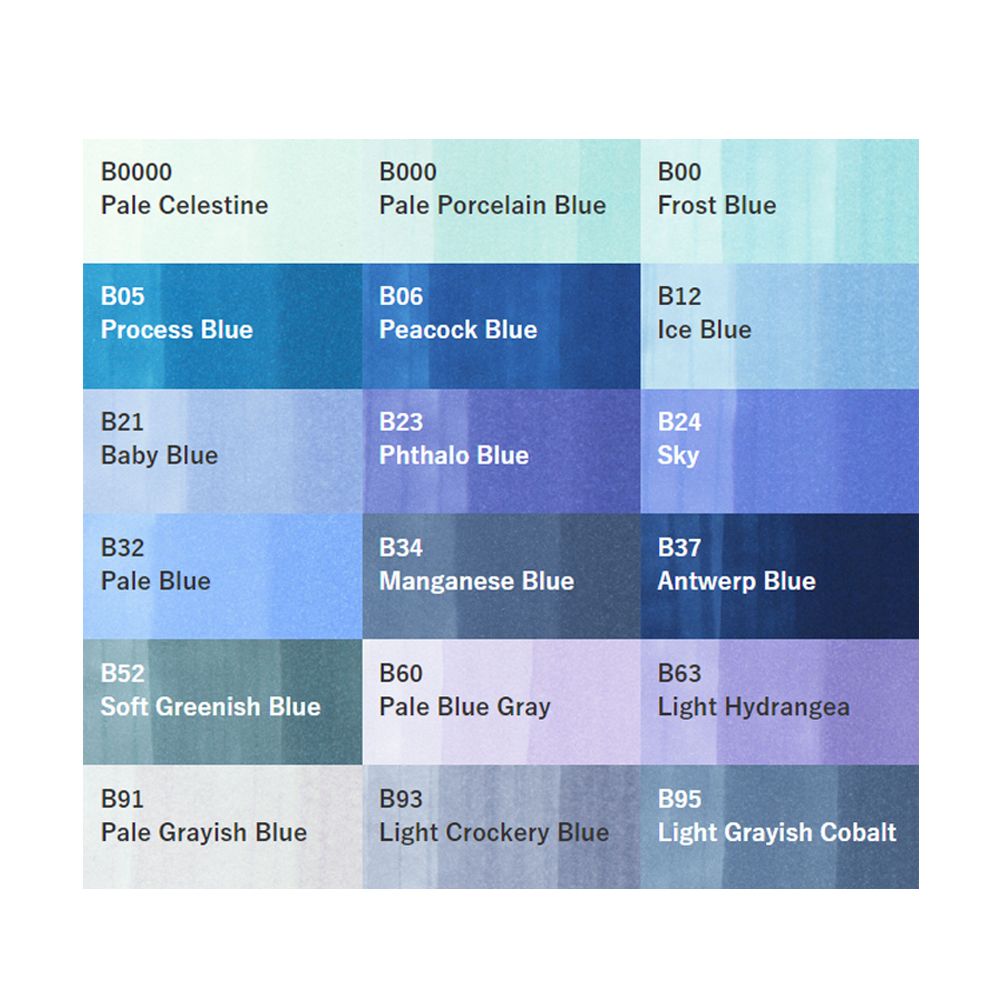 Маркер перманентный "Copic Sketch", B-04 таитянский синий - 2