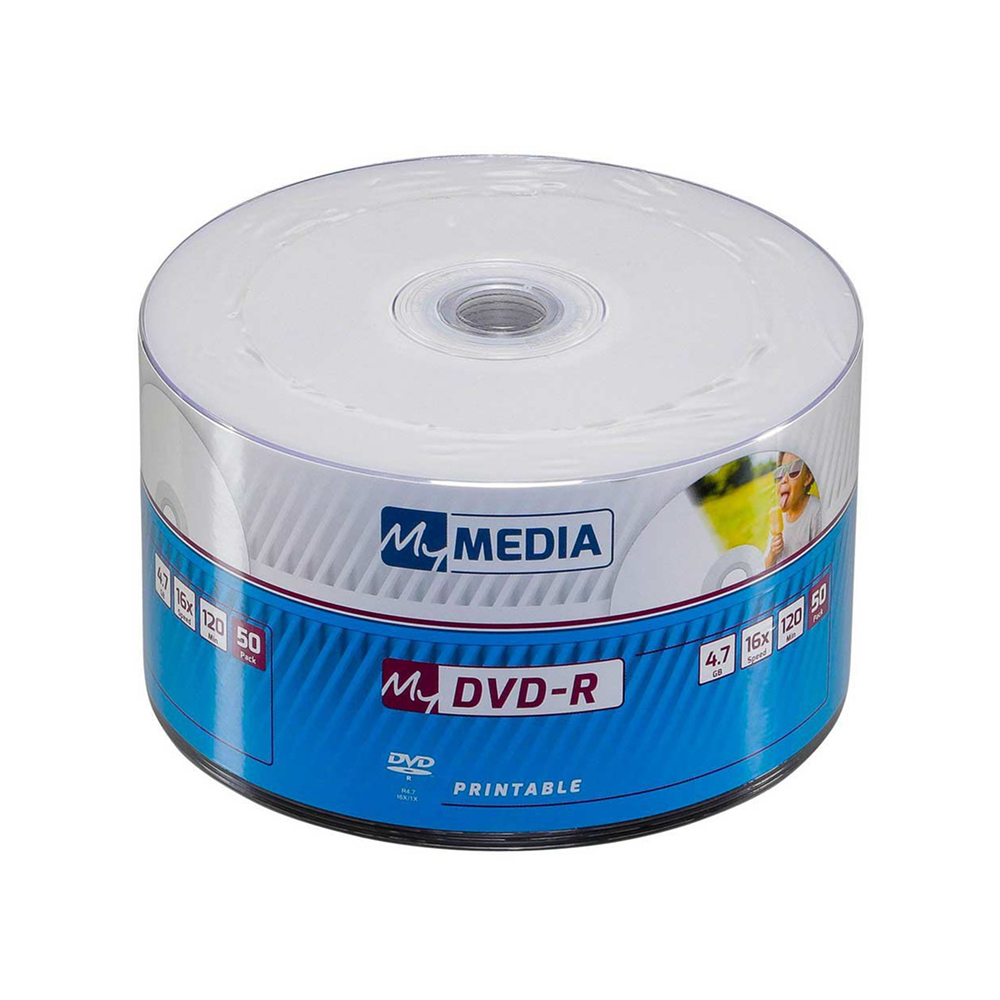 Диск DVD-R MyMedia, 4.7Gb, 16x, Printable, 50 шт