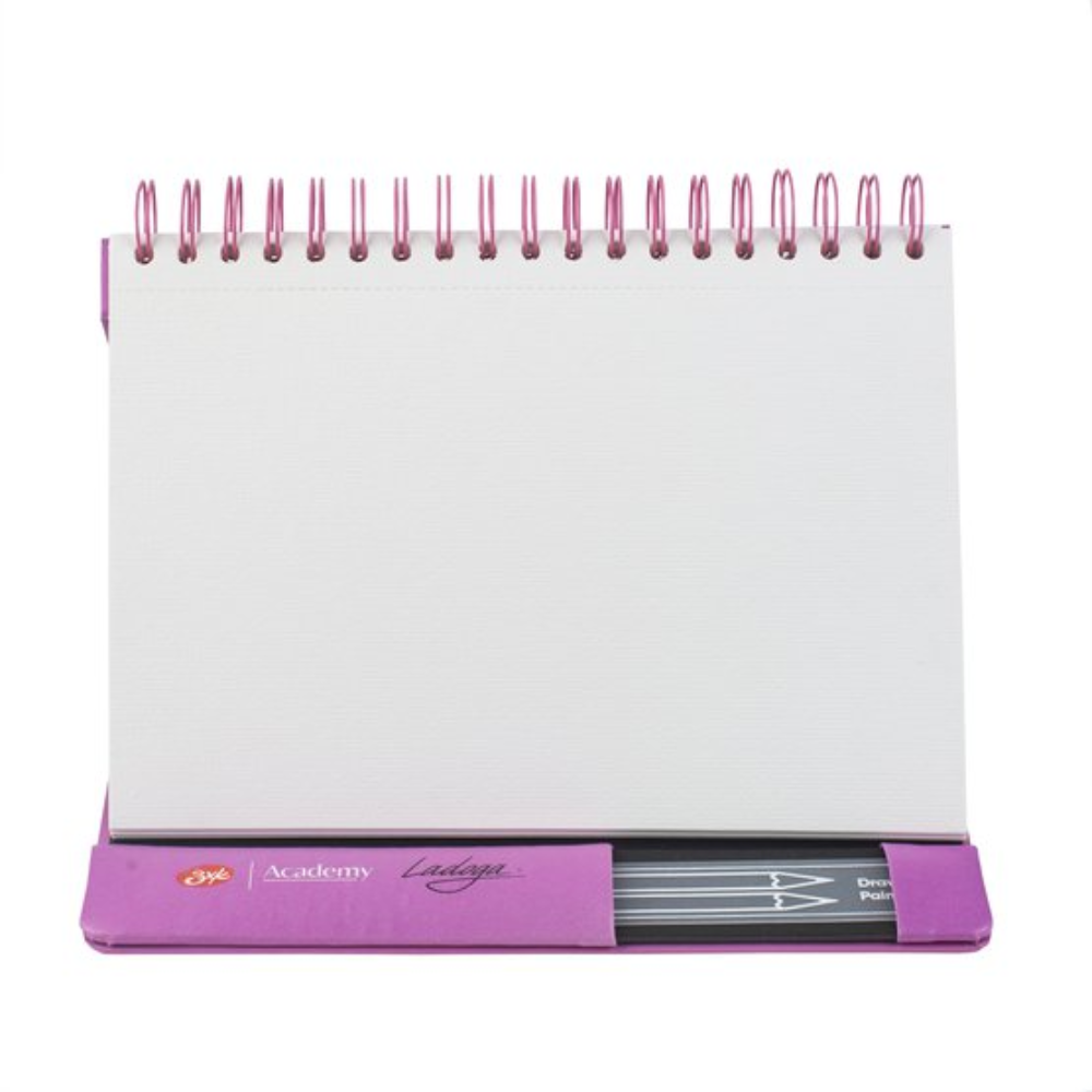 Скетчбук для акварели "Ладога", 17.5х25 см, 20 листов, розовый