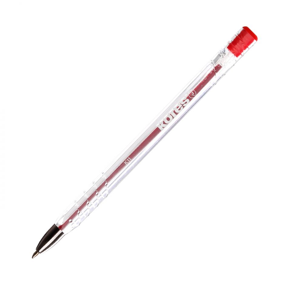 Ручка шариковая "K11", 0.7 мм, прозрачный, стерж. синий