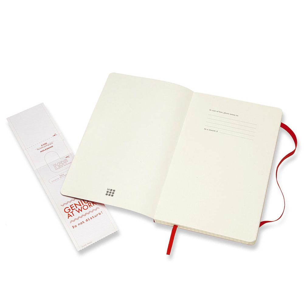 Блокнот "Classic Soft Large", А5, 96 листов, клетка, красный - 3