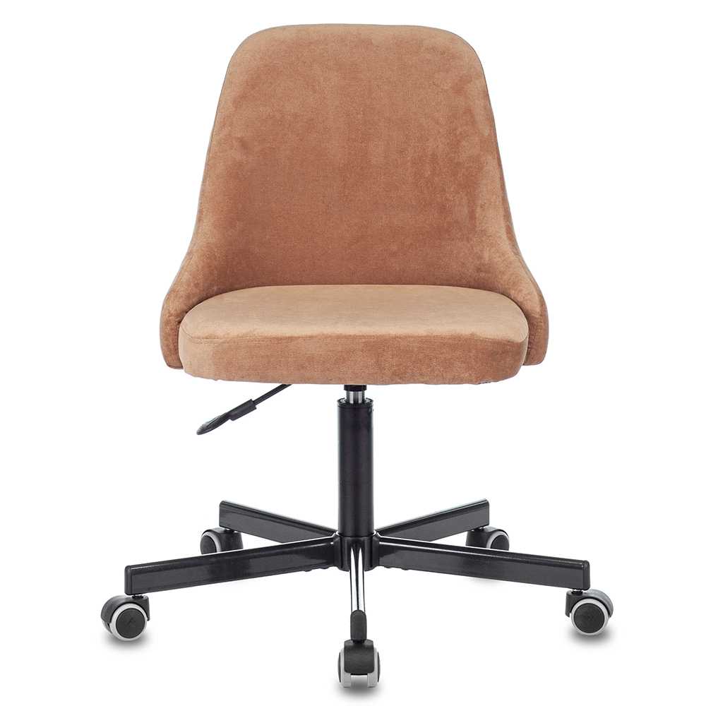 Кресло "Бюрократ CH-340M", ткань, металл, светло-коричневый Velvet 90